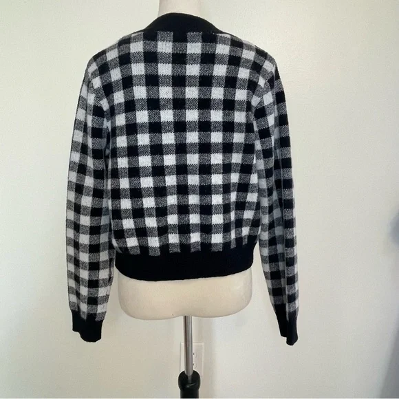 Buffalo Check Cropped Cardigan - Picture 3 of 14